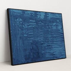 Vibrant Blue Texture by Steve Johnson - Black Frame Stretchiez