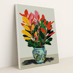 Garden Pot by Wall Gusto™ - White Frame Stretchiez