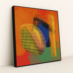 Vibrant Dynamic Artwork by Steve Johnson - Black Frame Stretchiez