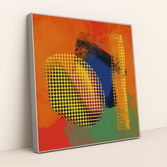 Vibrant Dynamic Artwork by Steve Johnson - Silver Frame Stretchiez