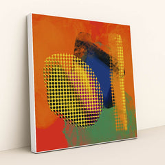Vibrant Dynamic Artwork by Steve Johnson - White Frame Stretchiez