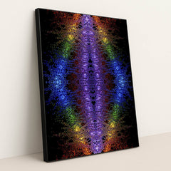 Vibrant Geometric with Glowing Patterns by Merlin Lightpainting - Black Frame Stretchiez