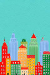 Morning City of Painted Towers by Melissa King