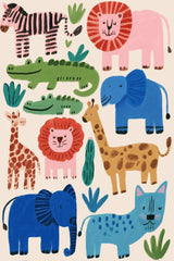 Safari Pals in a Patchwork World by Melissa King