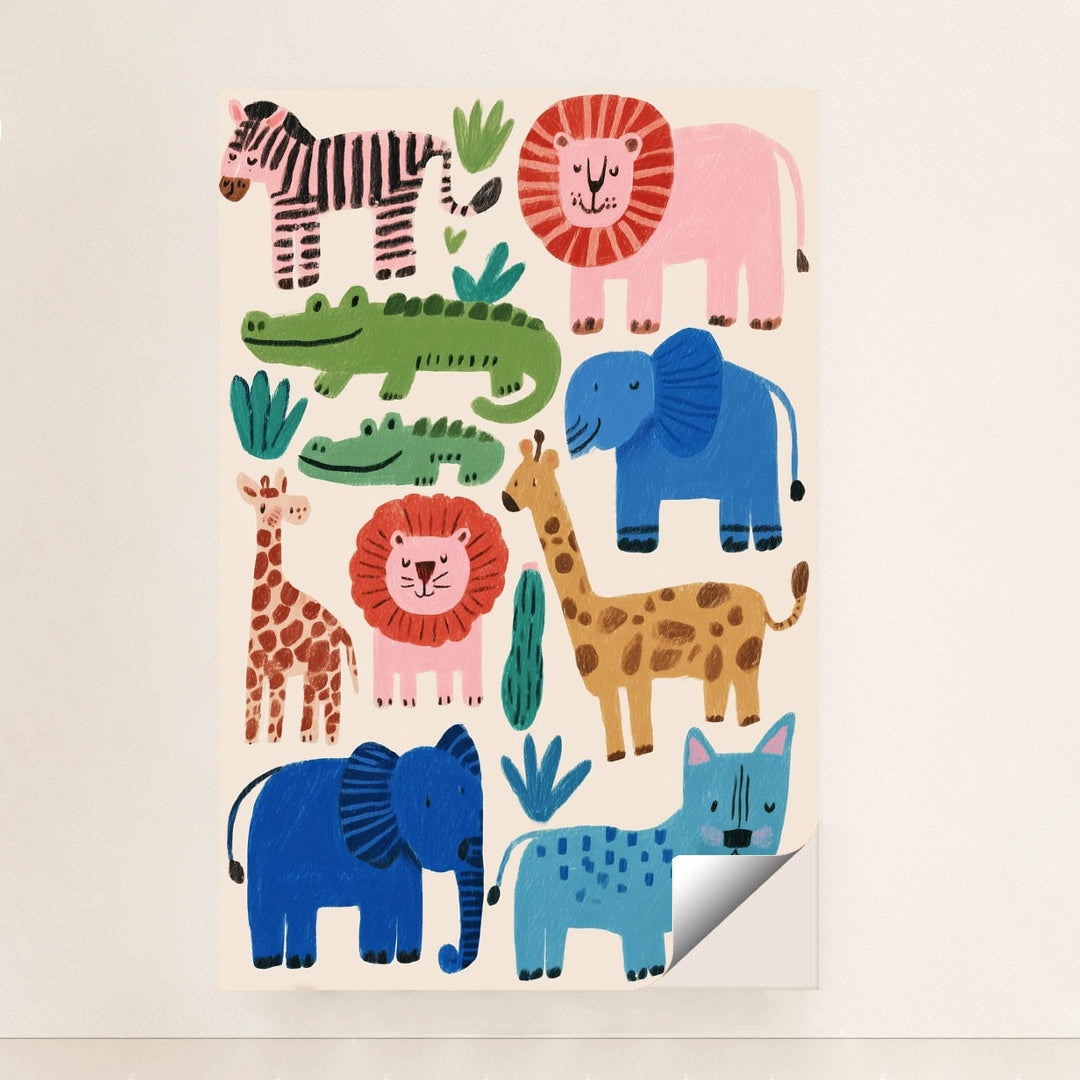 Safari Pals in a Patchwork World by Melissa King - Peeliez