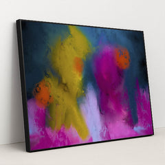 Vibrant Swirls of Color by Steve Johnson - Black Frame Stretchiez