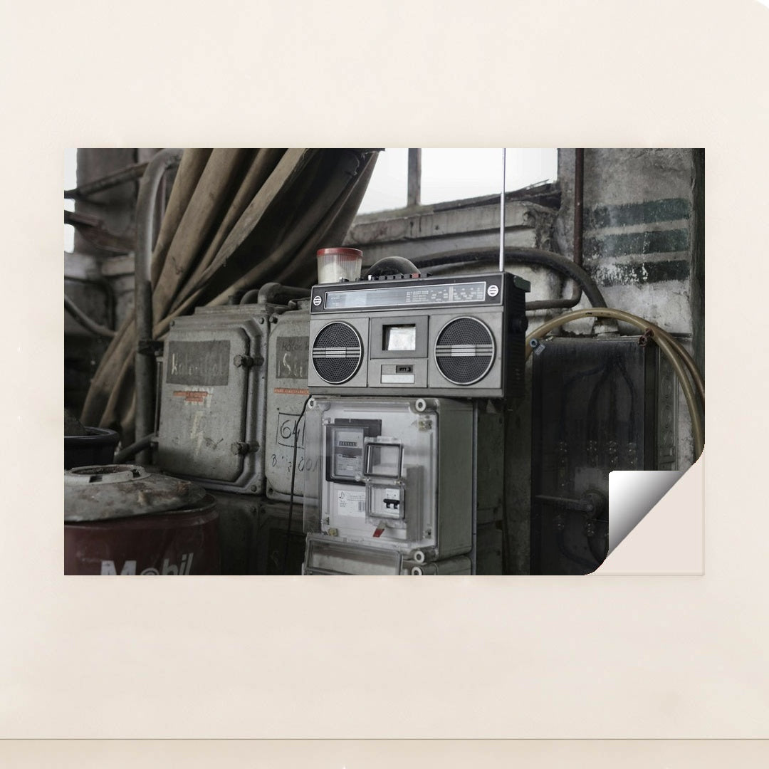 Vintage Cassette Player in Industrial Garage by Andrea Piacquadio - Peeliez