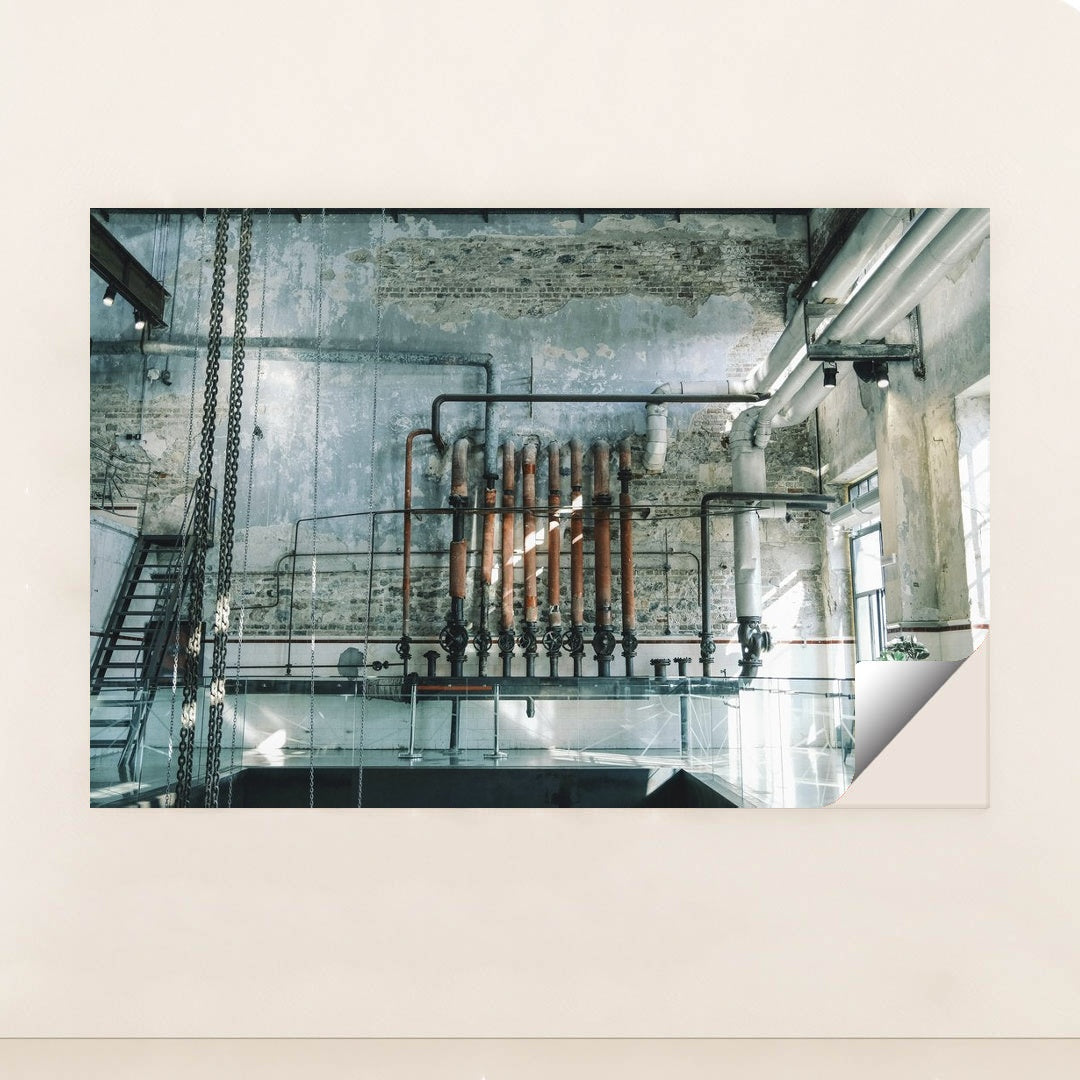 Vintage Industrial Warehouse Scene by Sami TÜRK - Peeliez