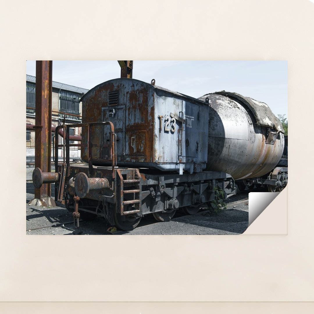 Rusty Vintage Locomotive in Germany by Wolfgang Weiser - Peeliez