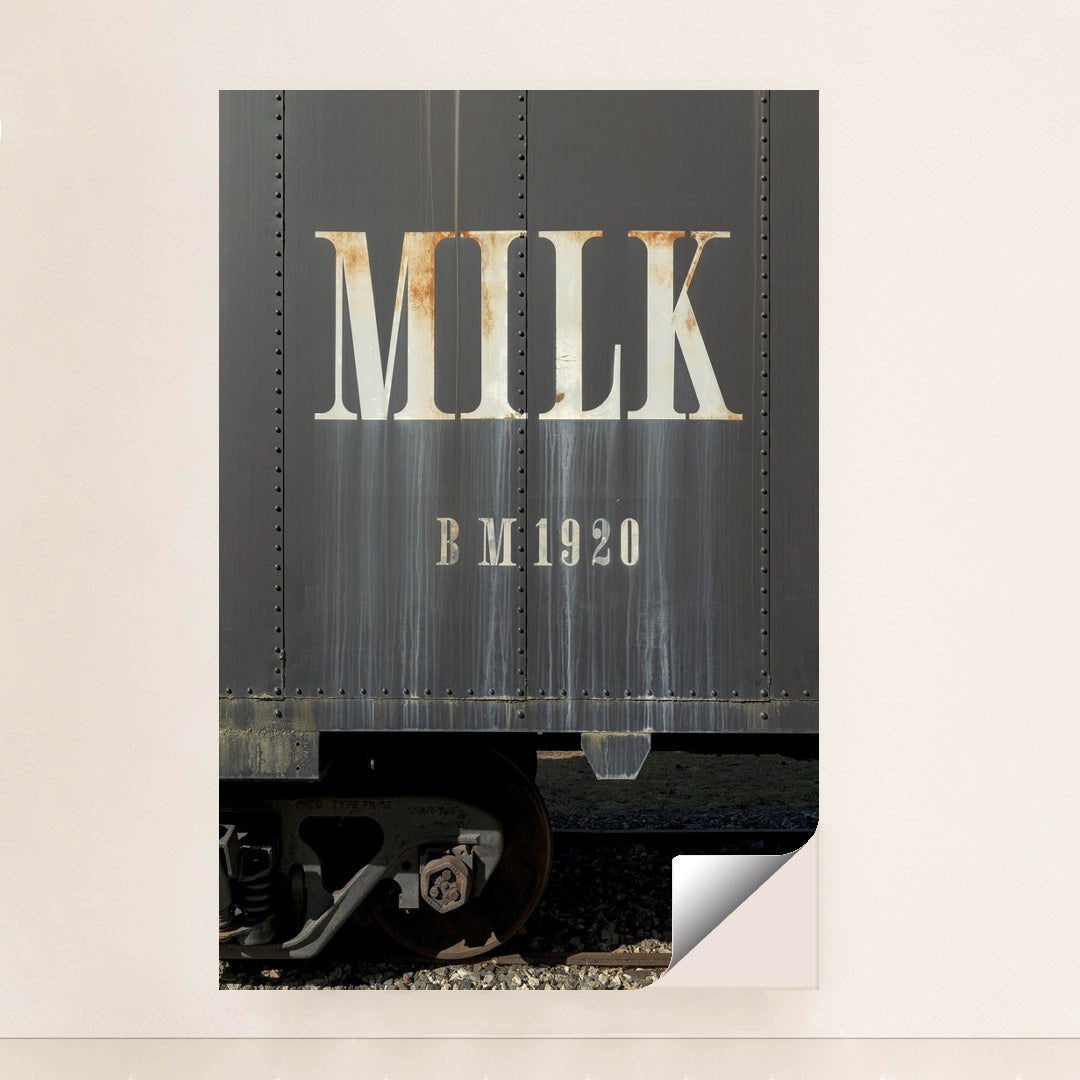 Antique Train Car Milk Branding by James Mirakian - Peeliez