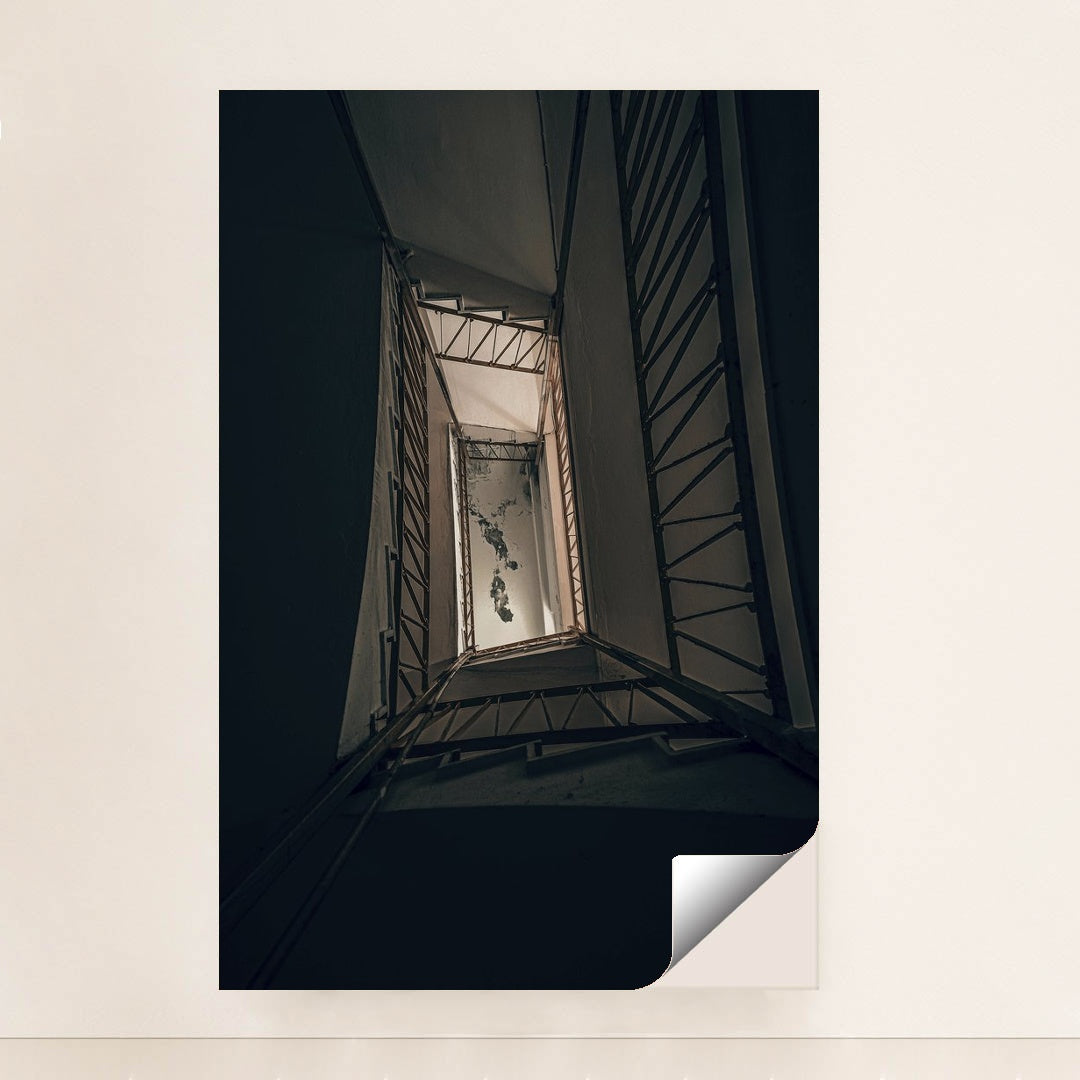 Deteriorating Staircase Perspective by Atahan Demir - Peeliez
