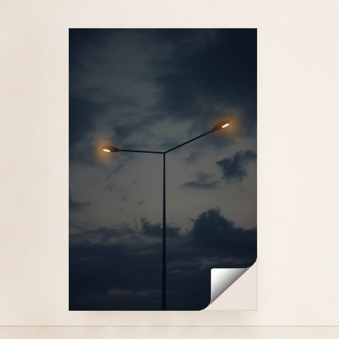 Dramatic Streetlamp and Cloudscape by Atahan Demir - Peeliez