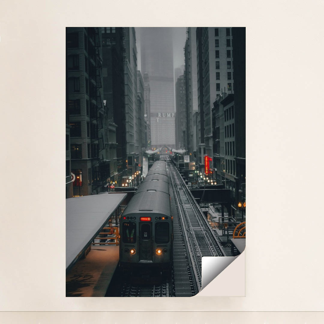 Foggy Urban Train Journey by Praneeth Koduru - Peeliez