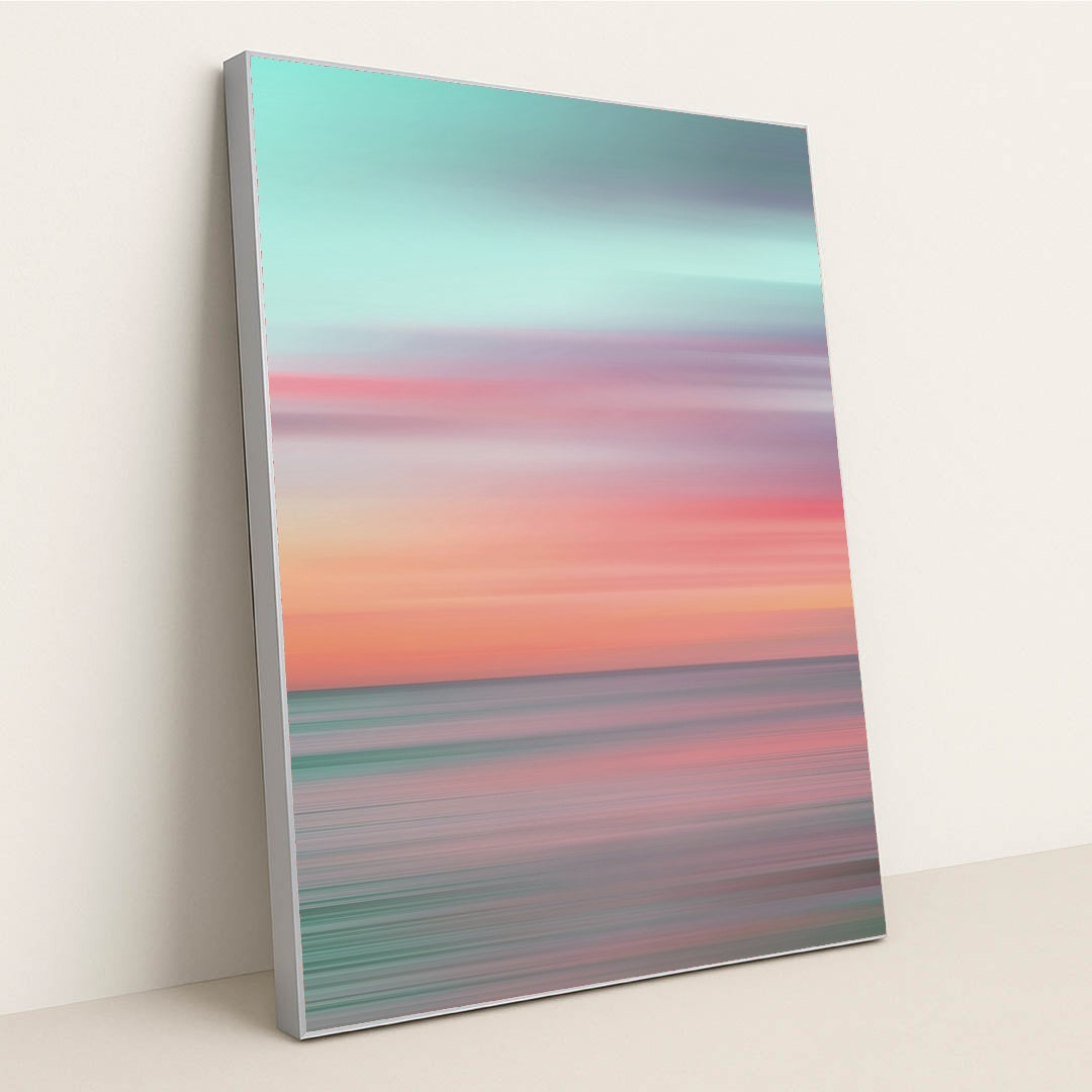 Hawaiian Sunset Motion Blur by Jess Loiterton - Silver Frame Stretchiez