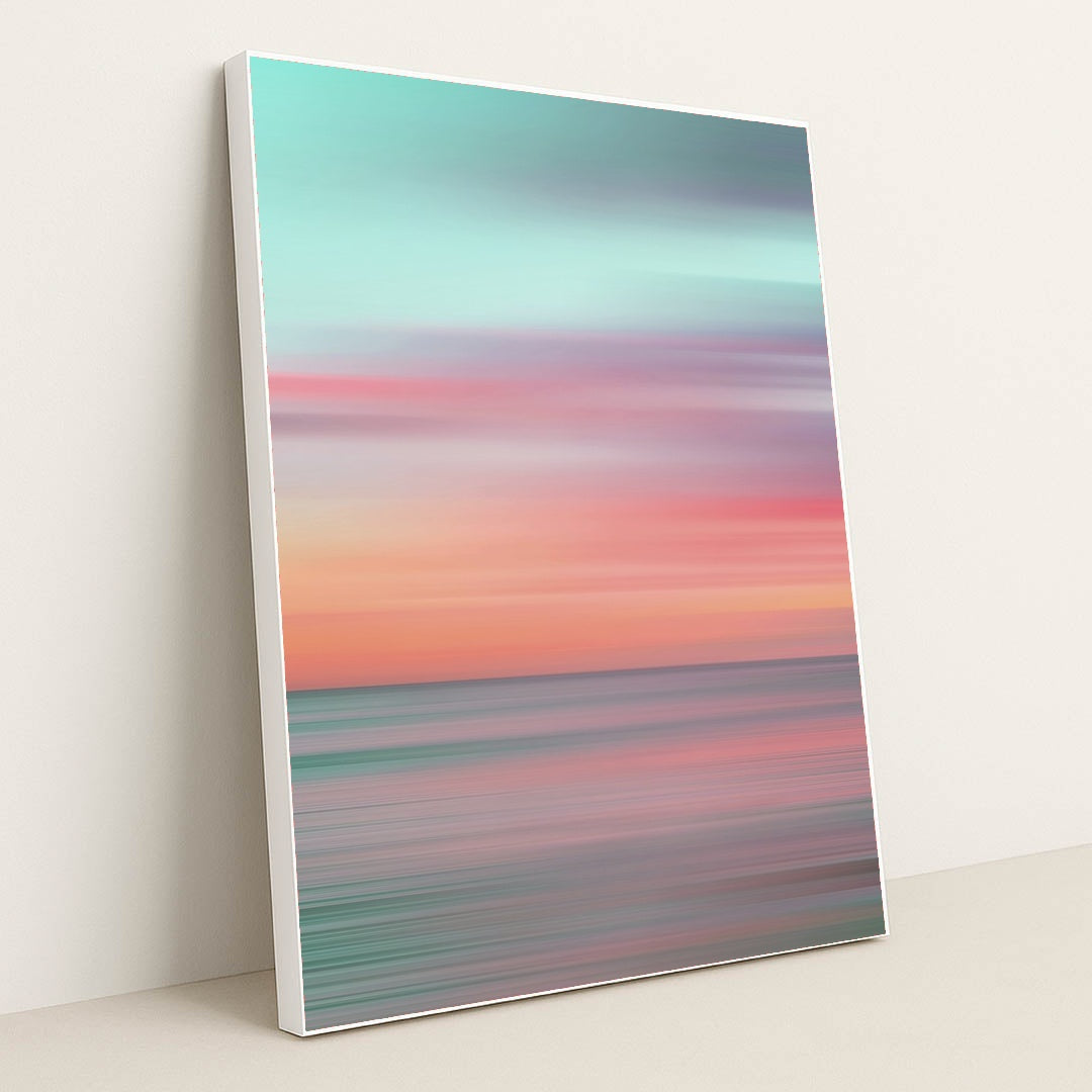 Hawaiian Sunset Motion Blur by Jess Loiterton - White Frame Stretchiez