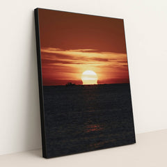 Istanbul Sunset Over the Sea by Tolga Ahmetler - Black Frame Stretchiez
