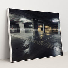 Moody Underground Parking Garage by Pedro Dias - White Frame Stretchiez