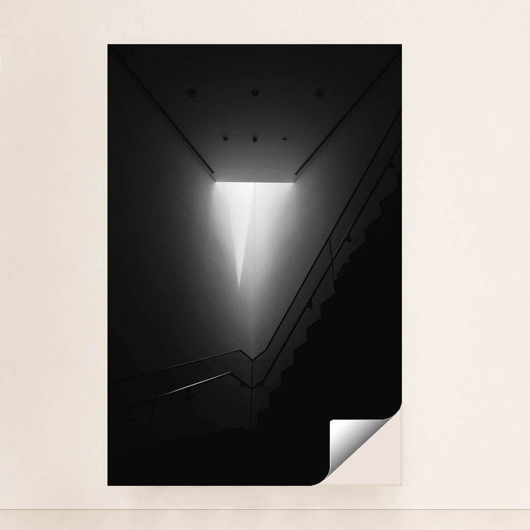 Minimalist Black and White Staircase by IAN - Peeliez