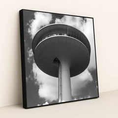 Modern Architectural Tower in Hamburg by Wolfgang Weiser - Black Frame Stretchiez