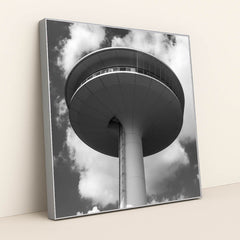 Modern Architectural Tower in Hamburg by Wolfgang Weiser - Silver Frame Stretchiez