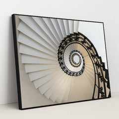 Ascending Spirals by Wolfgang Weiser - Black Frame Stretchiez