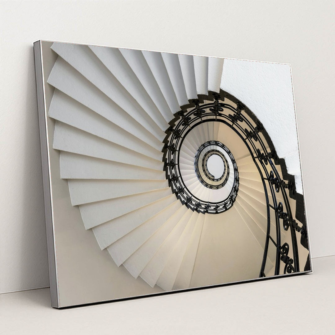 Ascending Spirals by Wolfgang Weiser - Silver Frame Stretchiez