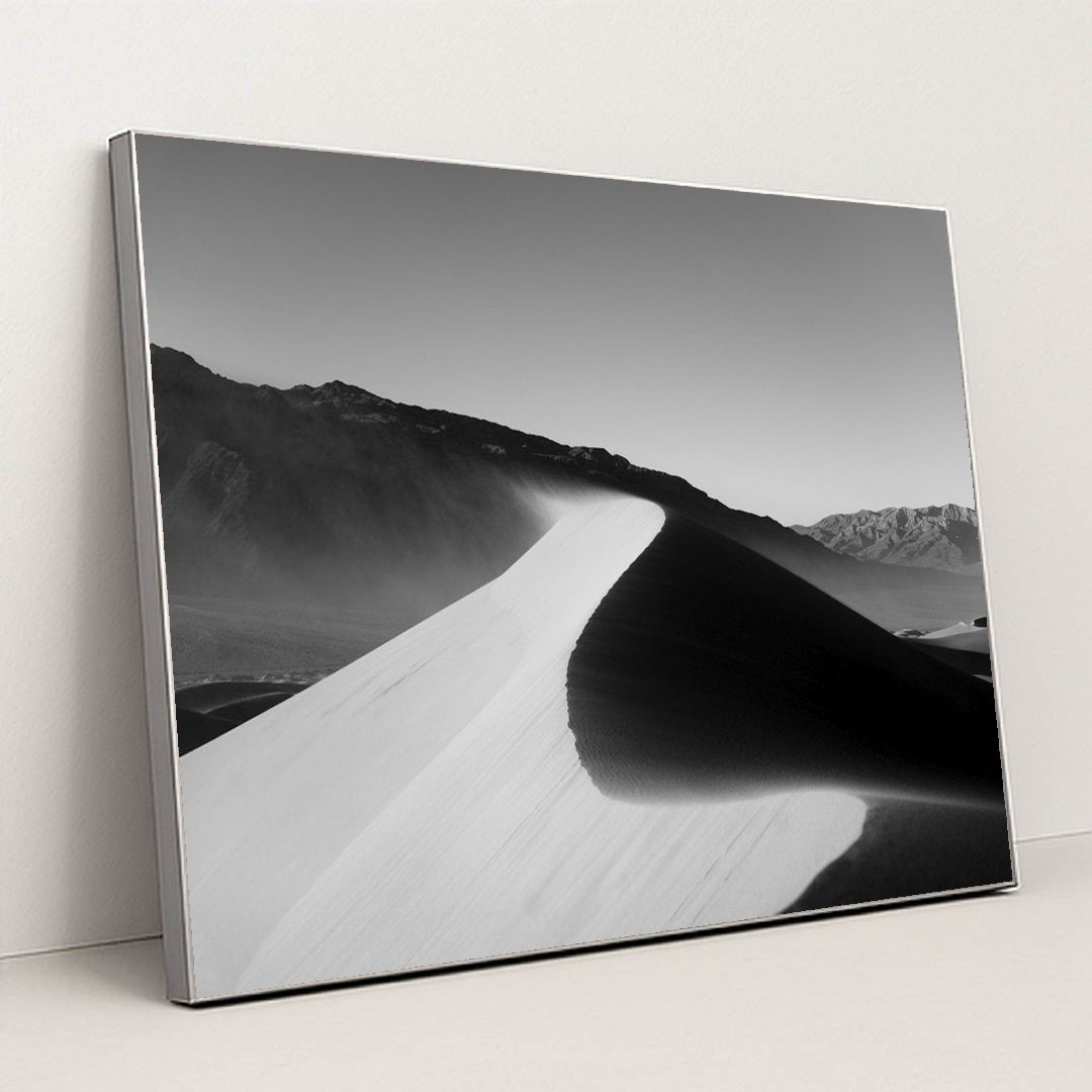 California Desert Sand Dunes by Jeremy Bishop - Silver Frame Stretchiez