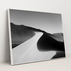 California Desert Sand Dunes by Jeremy Bishop - White Frame Stretchiez