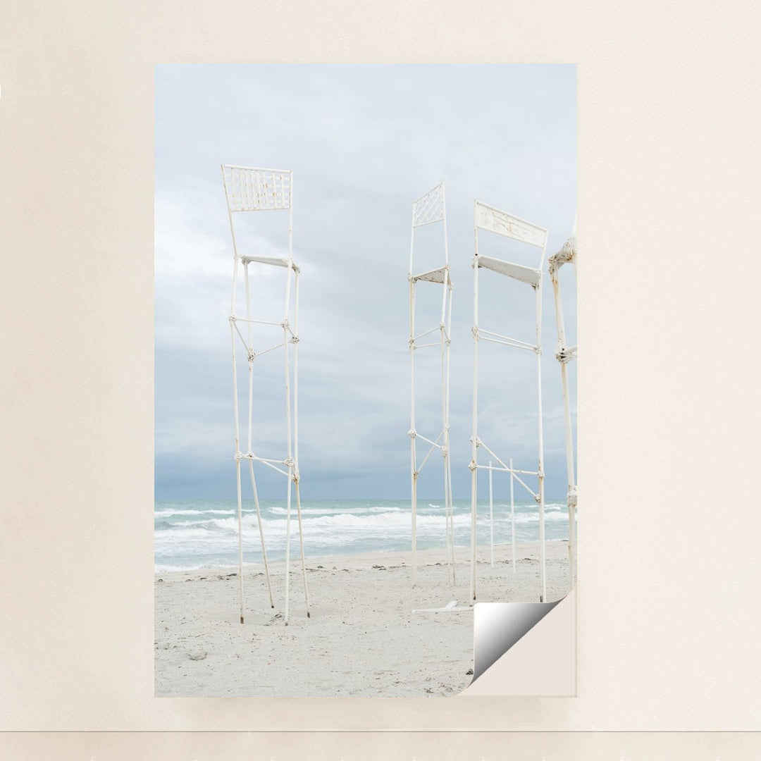 Graceful Metal Structures by the Beach by Mikhail Nilov - Peeliez