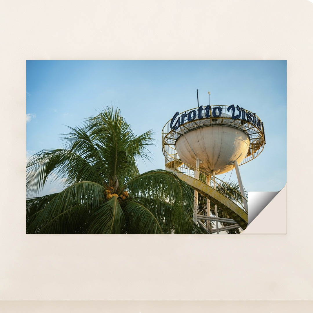 Grotto Vista Water Tower at Dusk by Kenneth Surillo - Peeliez