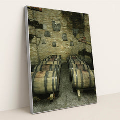 Rustic Wine Barrel Collection by ArtHouse Studio - Silver Frame Stretchiez