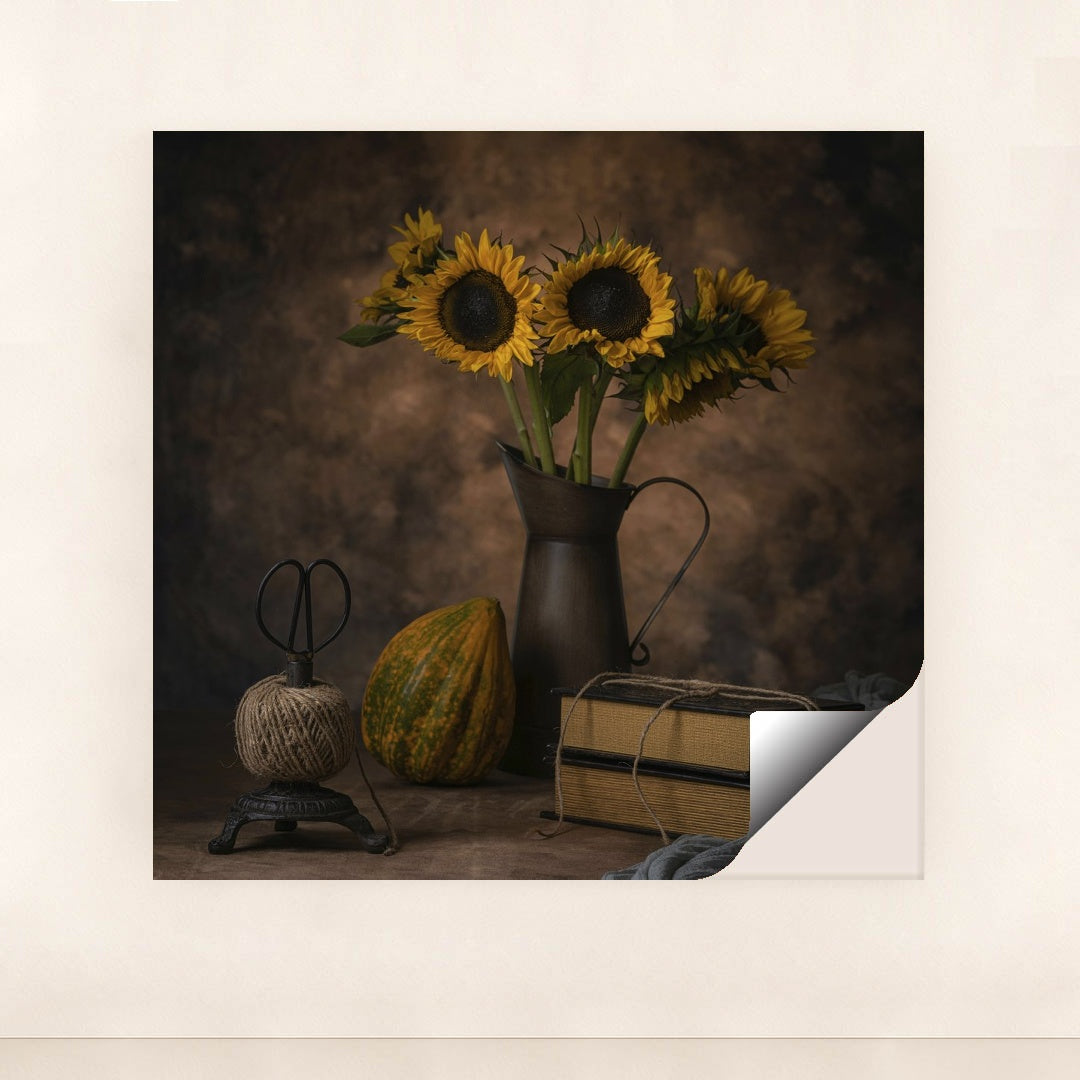 Sunflowers and Vintage Charm by Skyler Ewing - Peeliez