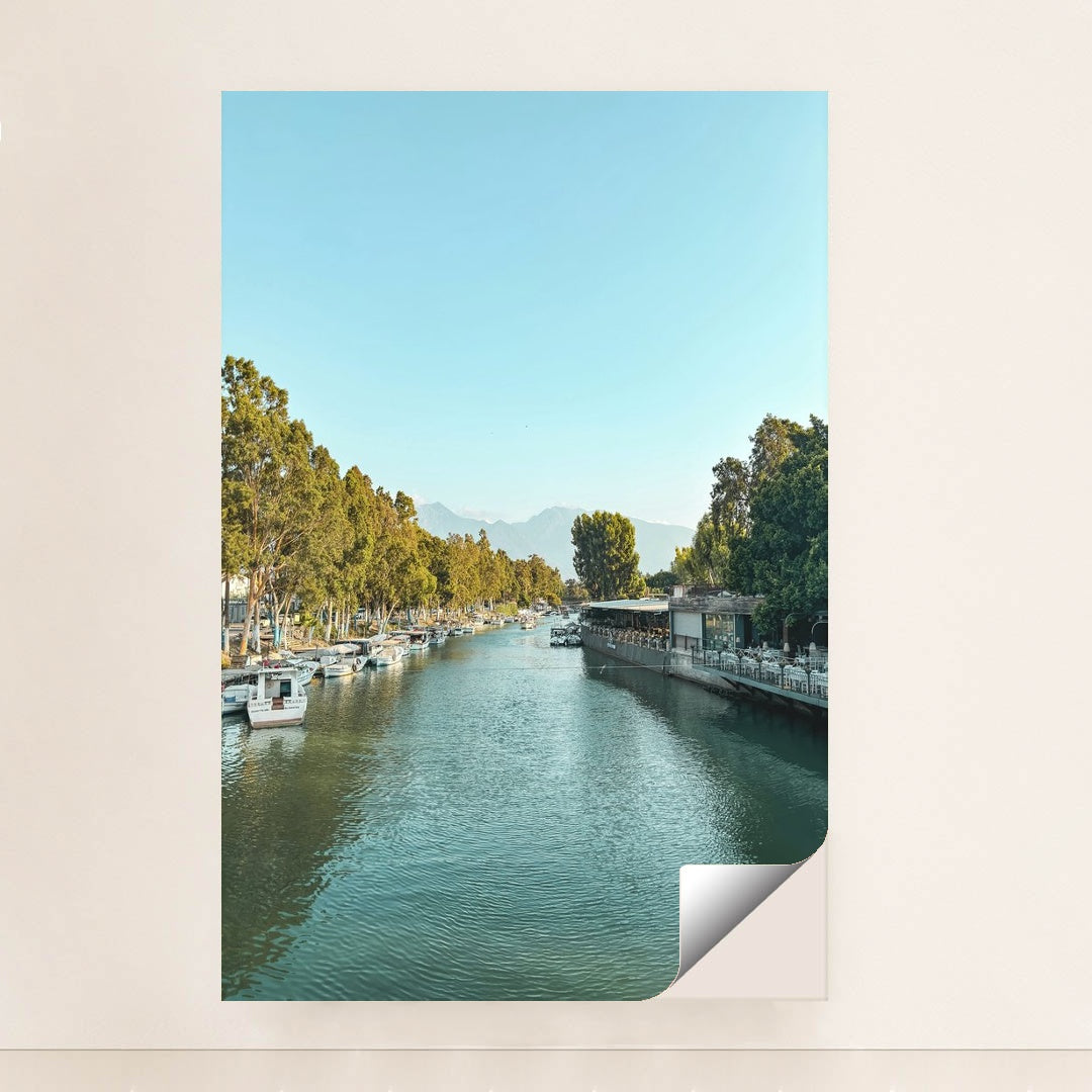 Tranquil River Scene in Hatay by Hasan Hüseyin Korkmaz - Peeliez