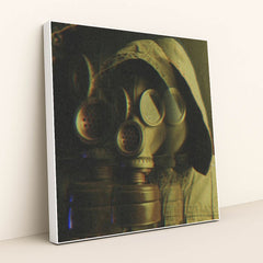 Eerie Vintage Gas Mask by Furkan AYDİLEK - White Frame Stretchiez