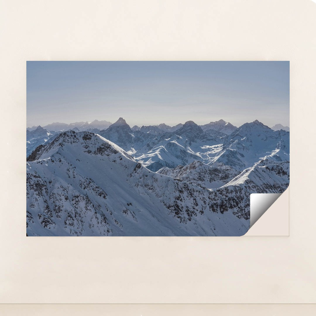 Snow-Covered Mountain Panorama by Susanne Jutzeler, suju-foto - Peeliez
