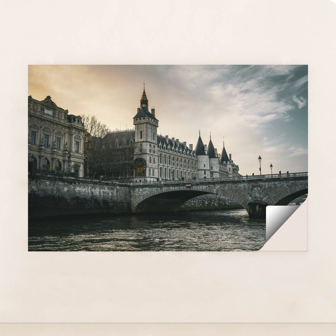 Sunset Over Conciergerie and Pont au Change by Hans D. - Peeliez
