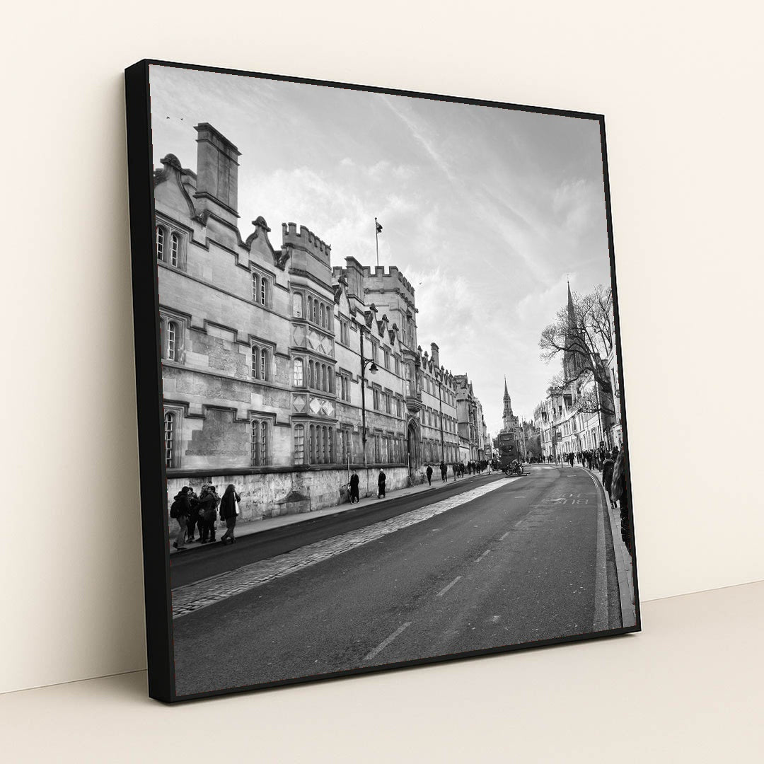 Victorian Architecture in Oxford by Al Rashed - Black Frame Stretchiez