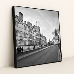 Victorian Architecture in Oxford by Al Rashed - Black Frame Stretchiez