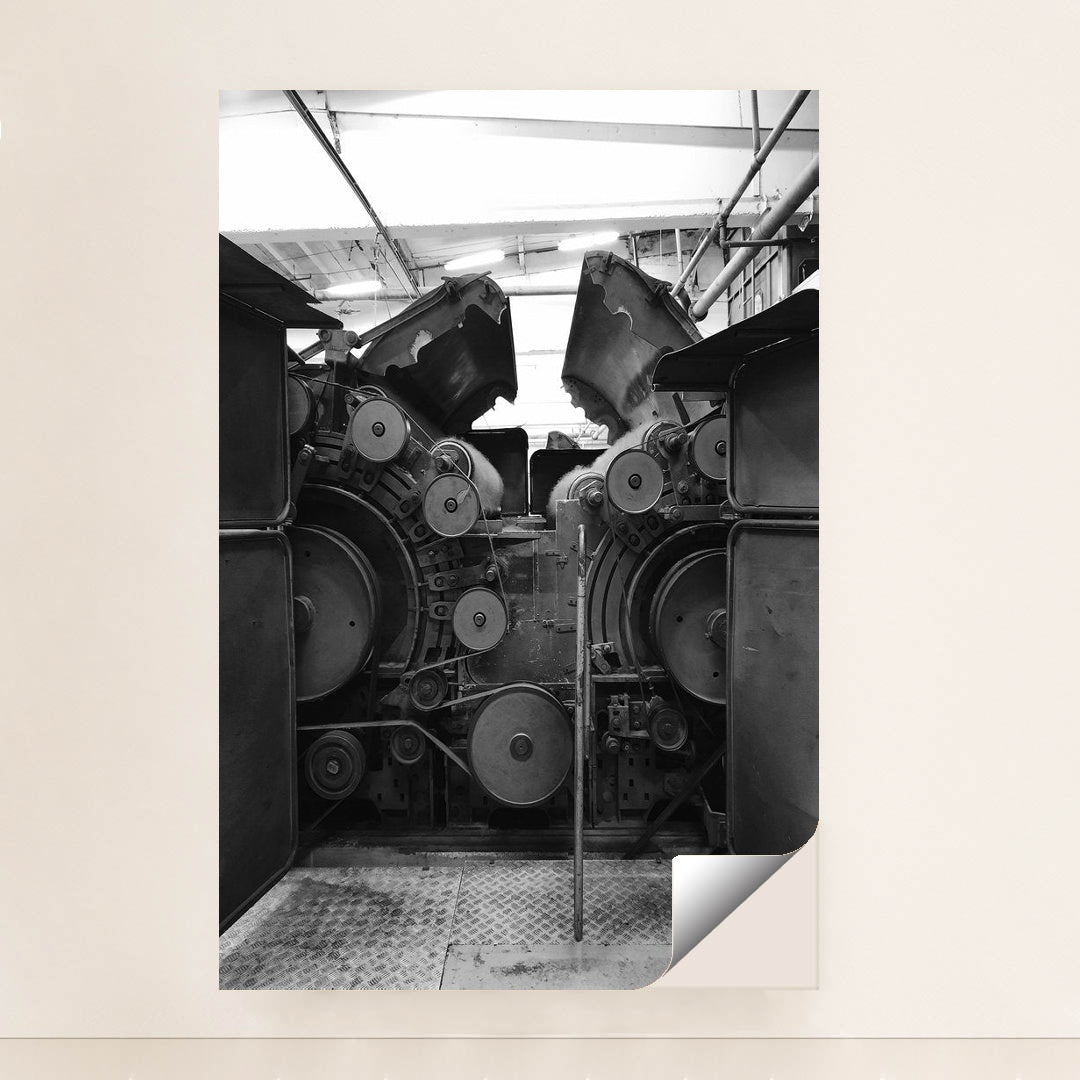 Vintage Industrial Machinery in Black and White by Sylvain Lelong - Peeliez