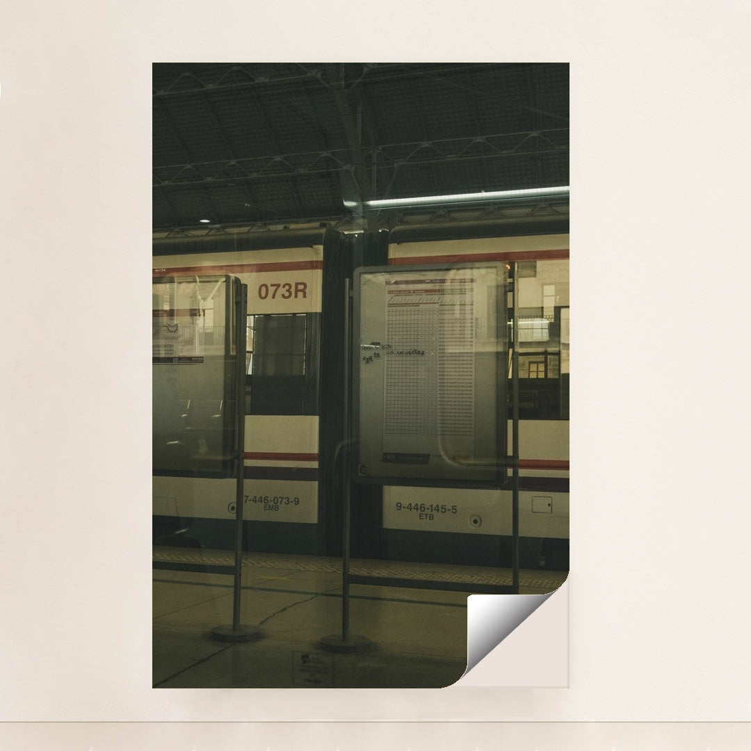 Vintage Train Station Reflection by Noland Live - Peeliez