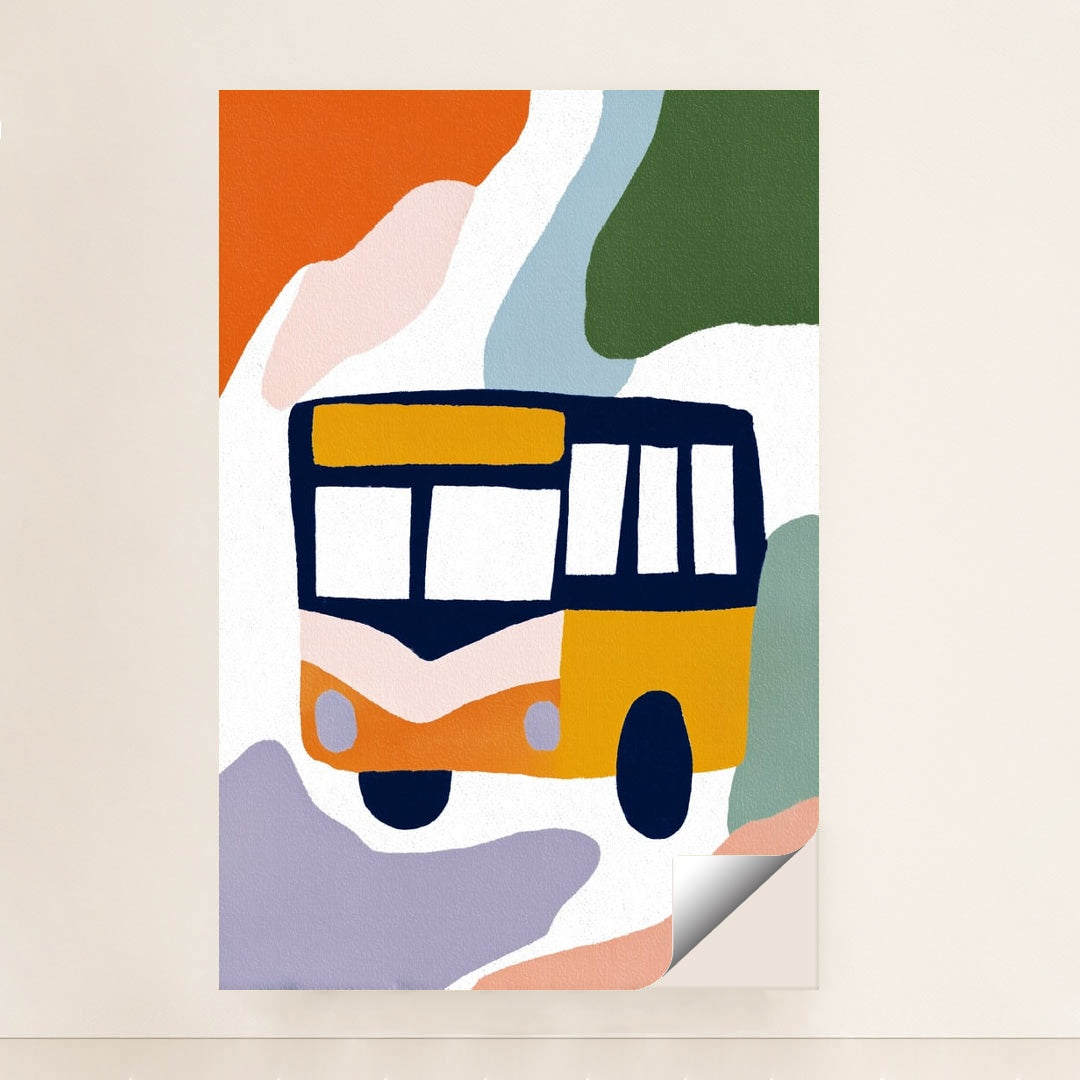 Wandering Bus, Wandering Colors by Melissa King - Peeliez
