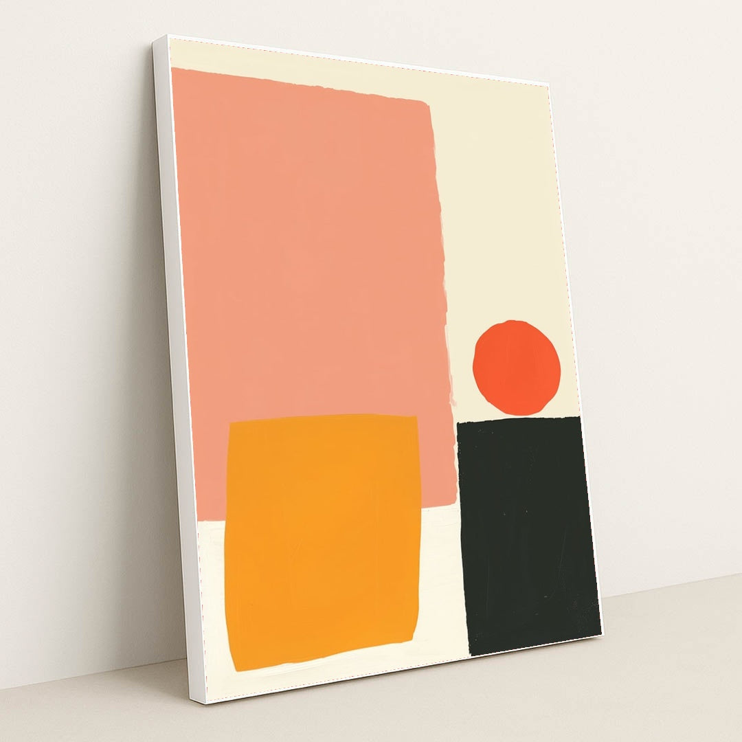 Warm Blocks by Wall Gusto™ - White Frame Stretchiez