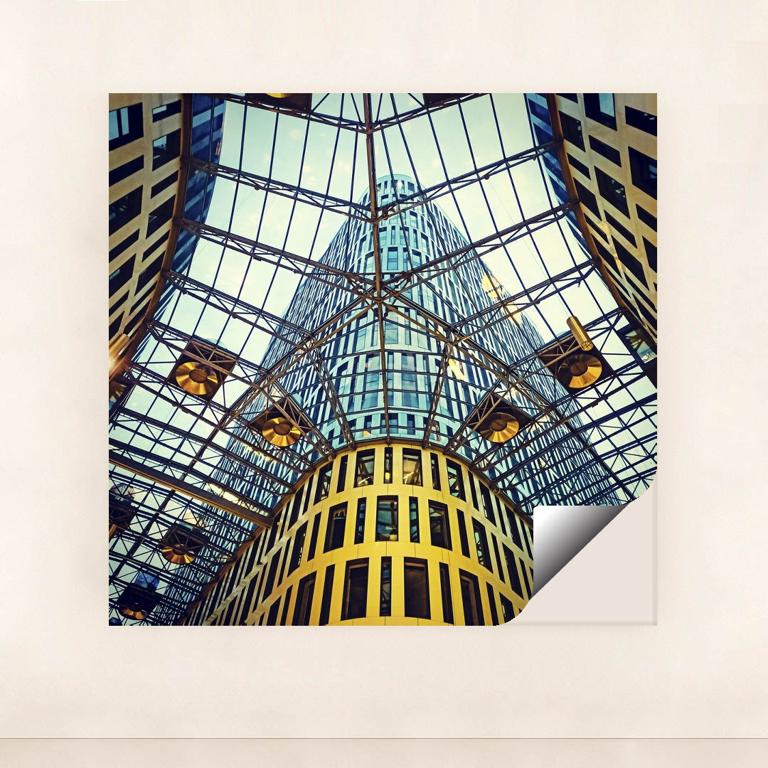 Modern Glass and Steel Atrium in Warsaw by Paweł Gosk - Peeliez
