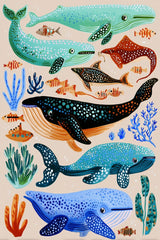 Whales Who Wander the Deep Blue by Melissa King