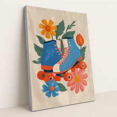 Wheels and Wildflowers by Melissa King - Silver Frame Stretchiez