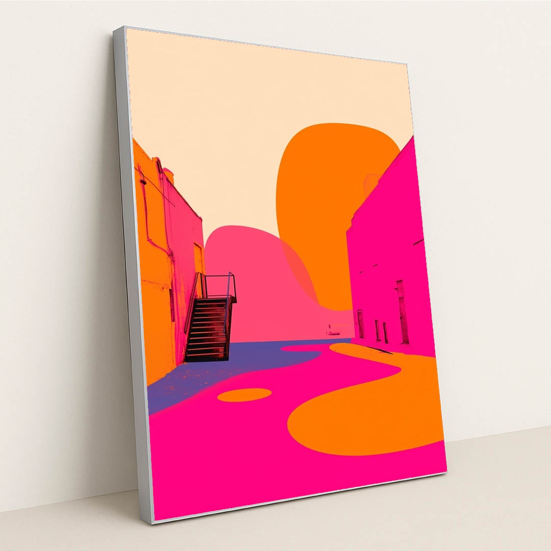 Where Cities Dream in Color by whimsy - Silver Frame Stretchiez