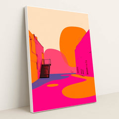 Where Cities Dream in Color by whimsy - White Frame Stretchiez