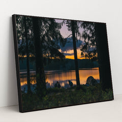Where the Light Sleeps by Andreas Ronningen - Black Frame Stretchiez