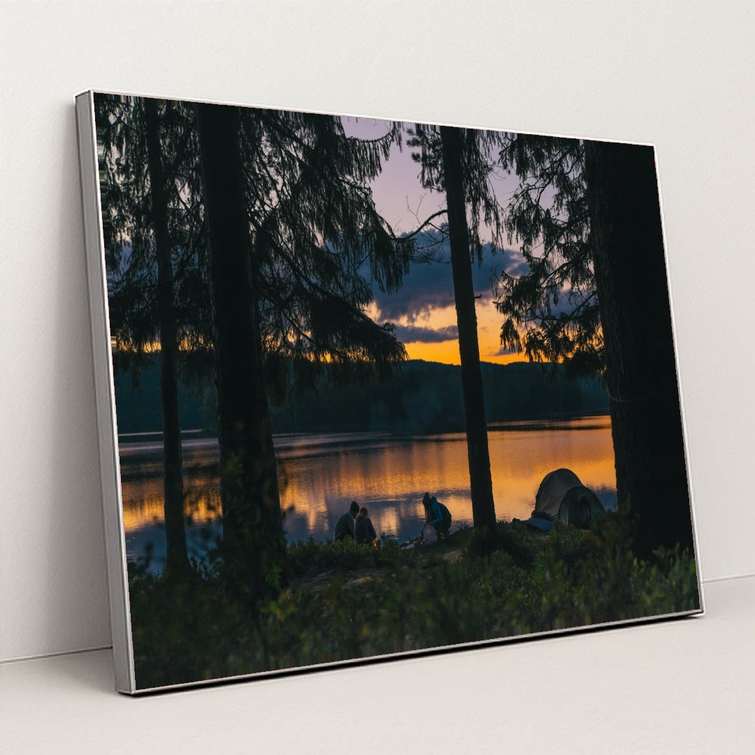 Where the Light Sleeps by Andreas Ronningen - Silver Frame Stretchiez