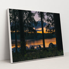 Where the Light Sleeps by Andreas Ronningen - White Frame Stretchiez